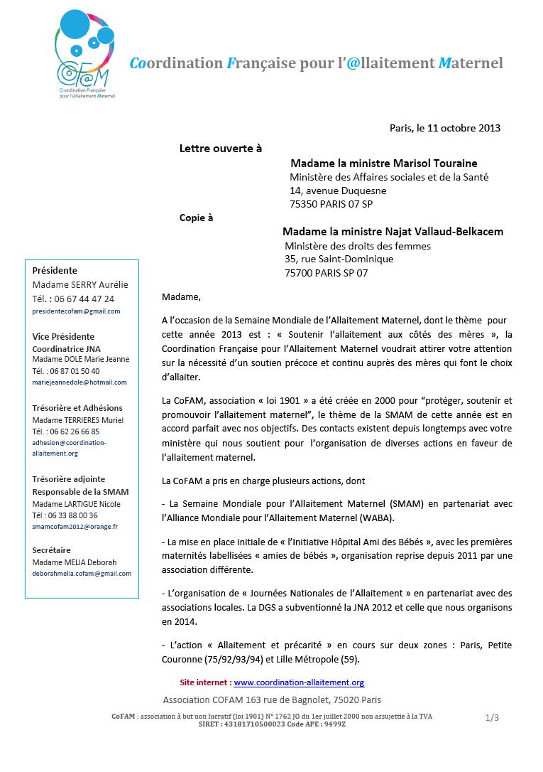 Allaitement COFAM 1