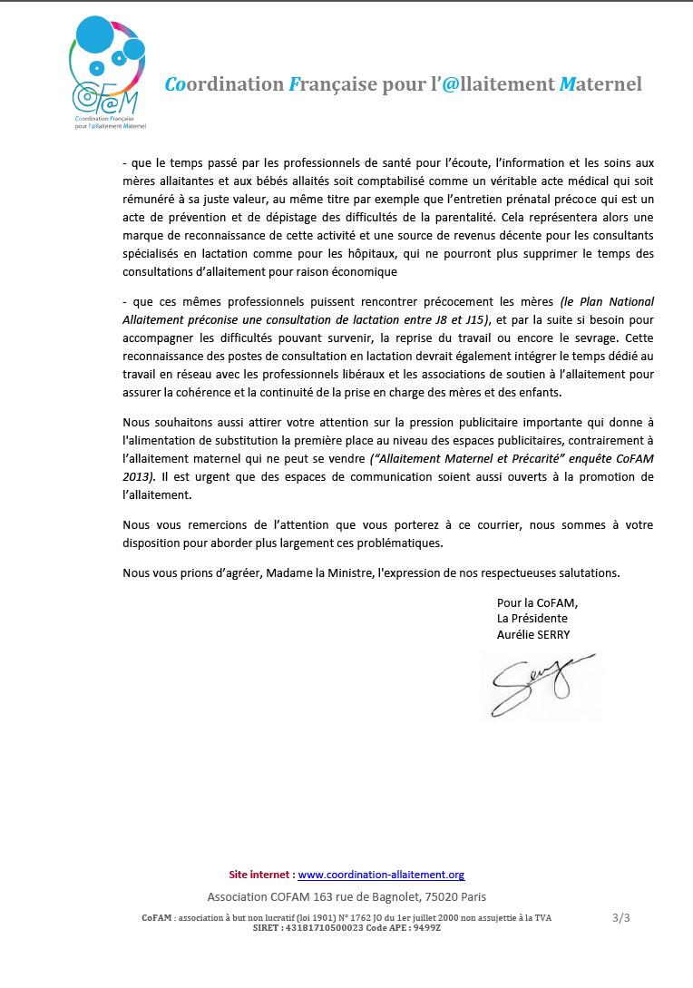 Allaitement COFAM 3